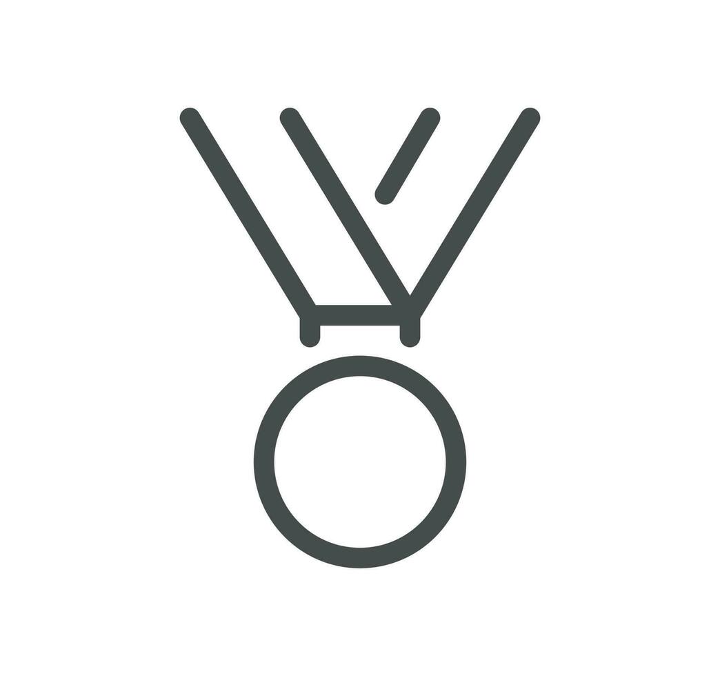 Awards related icon outline and linear vector. vector