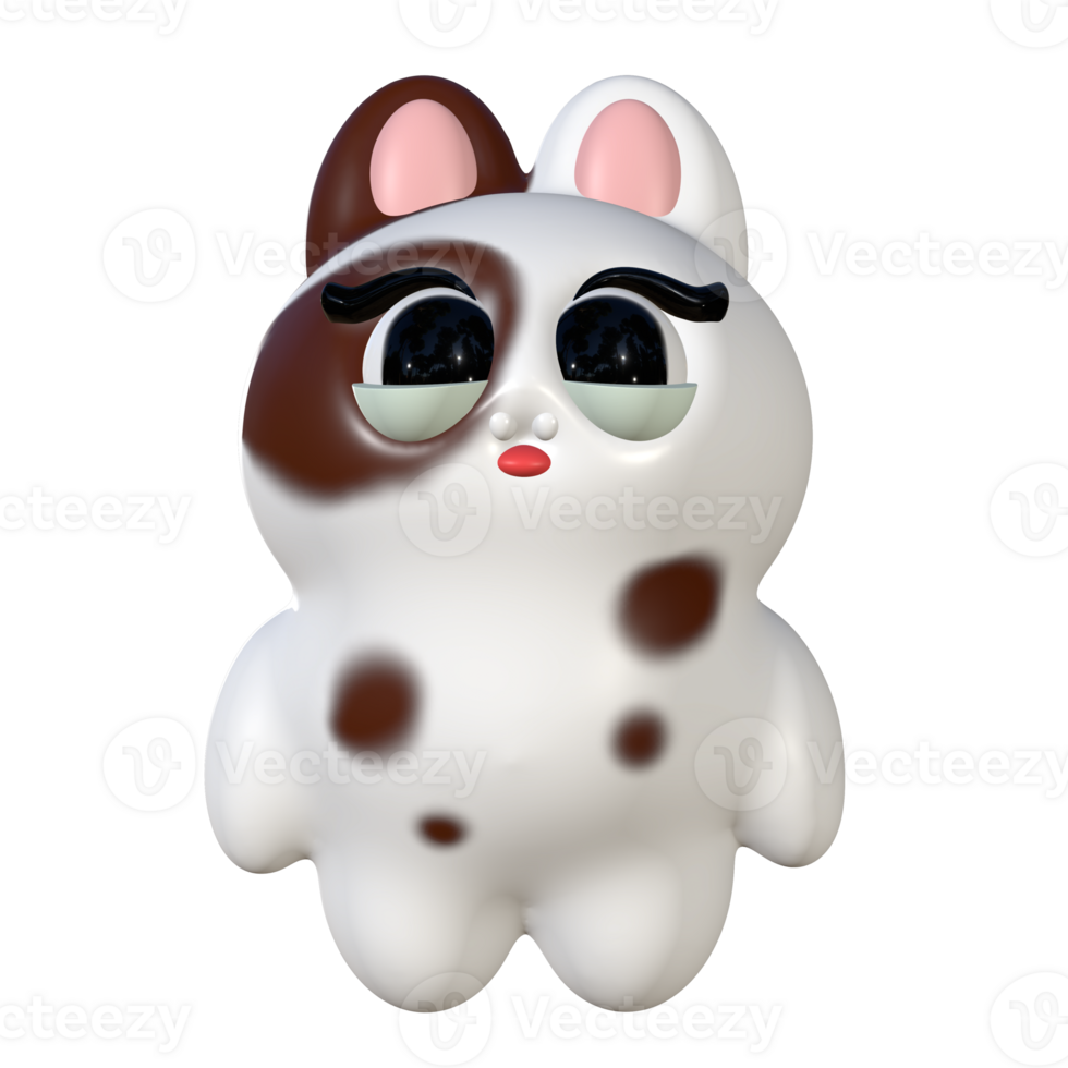 Magical Bunny in 3D Cute png