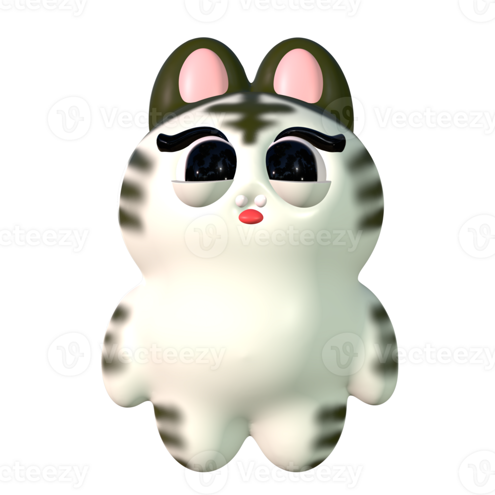 Magical Bunny in 3D Cute png