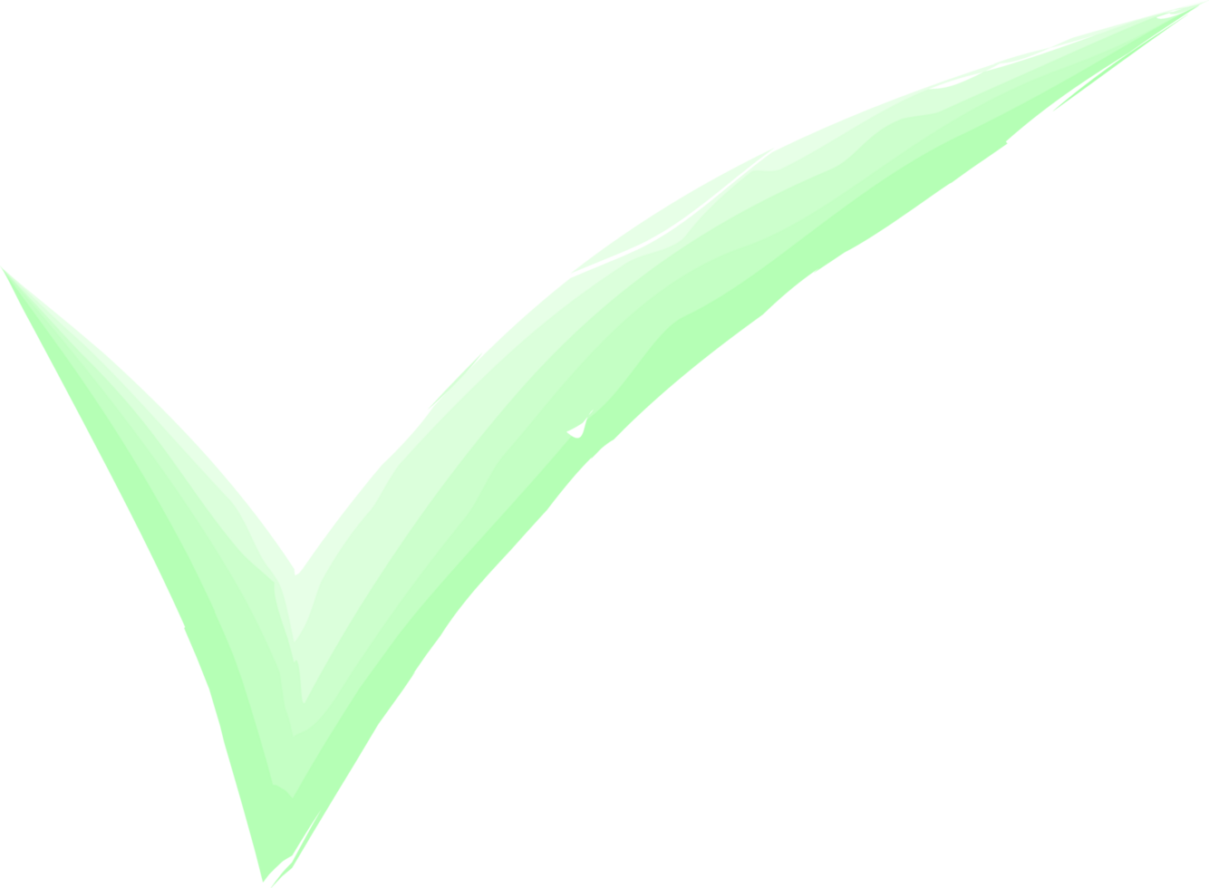 Hand Drawing of Green Tick Water Color png