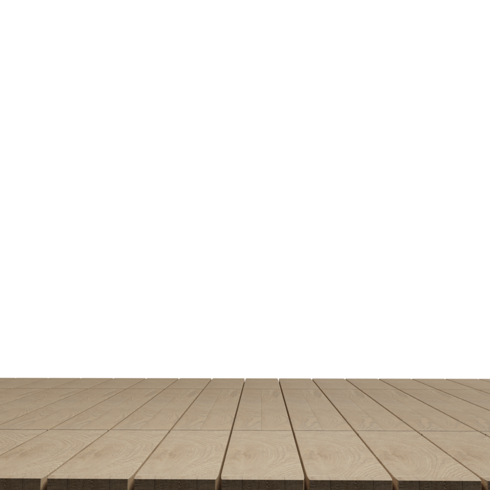 A blank empty wooden floor top for product placement. png