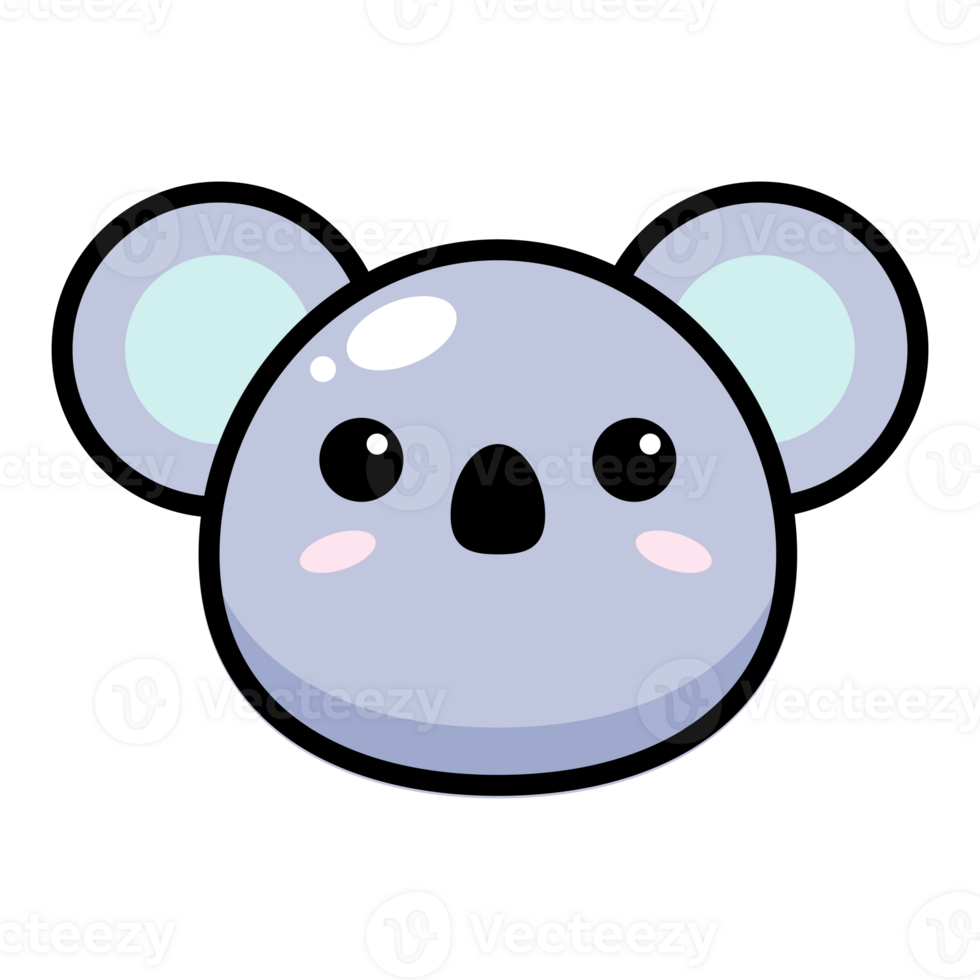 cute koala illustration icon png