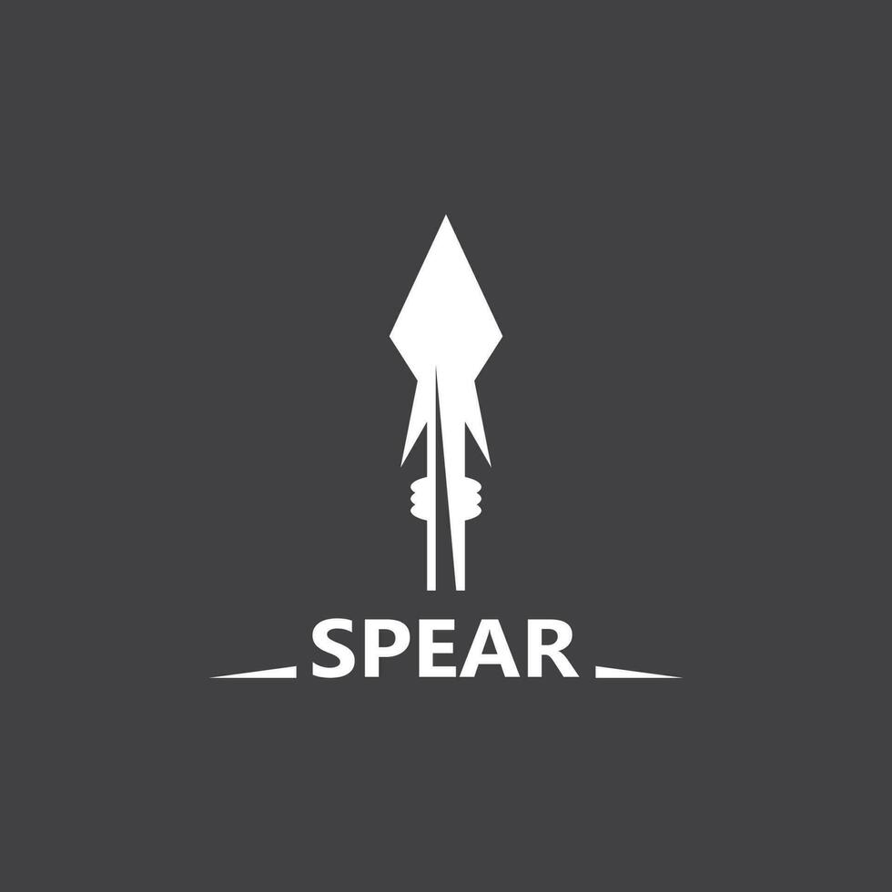 Spear logo and symbol vector design illustration