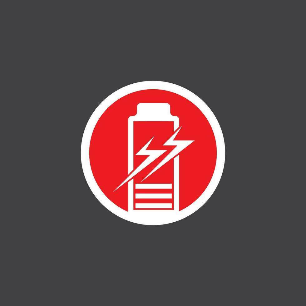 Power Battery Energy Logo Vector Illustration