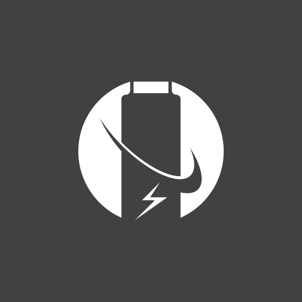 Power Battery Energy Logo Vector Illustration