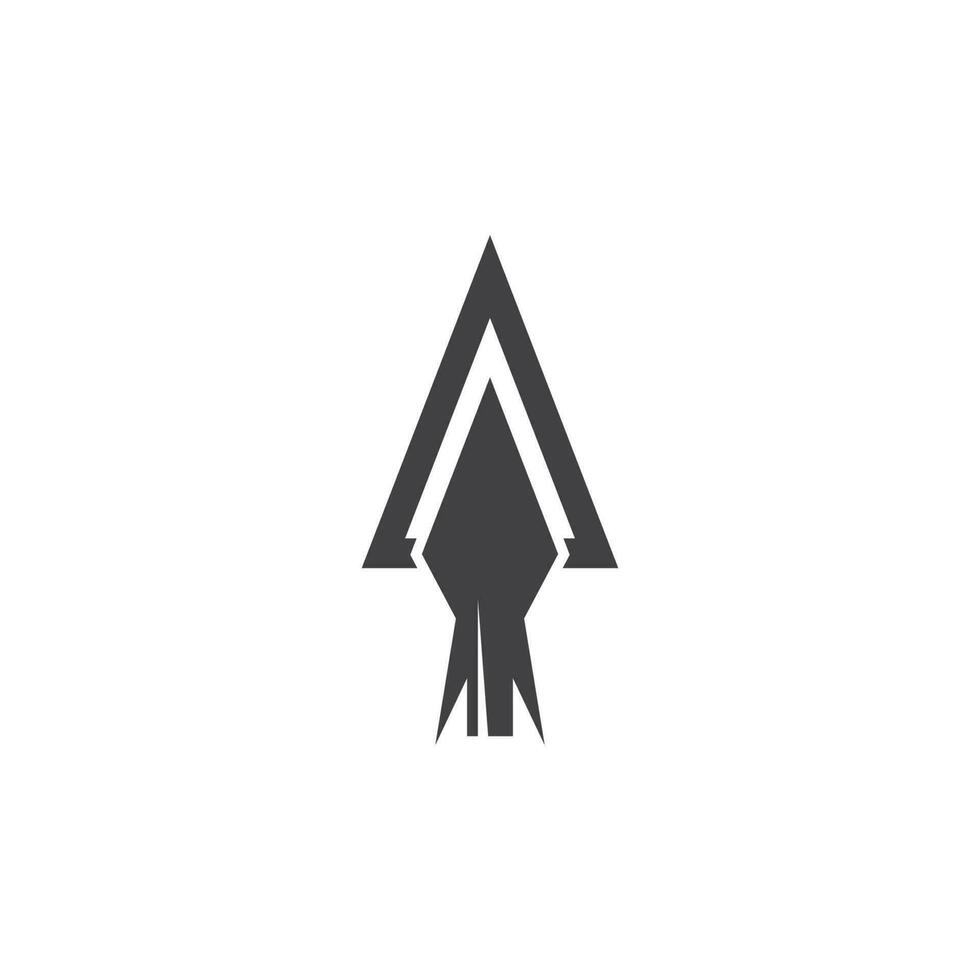 Spear logo and symbol vector design illustration