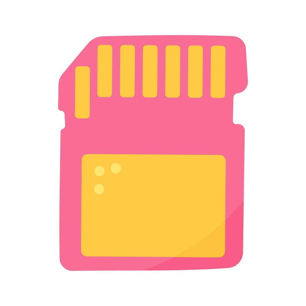 flash drive for computer pink element icon vector