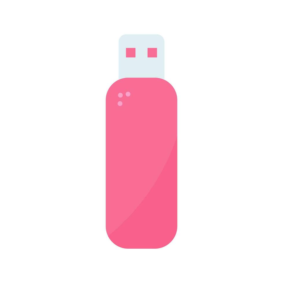 flash drive for computer pink element icon vector