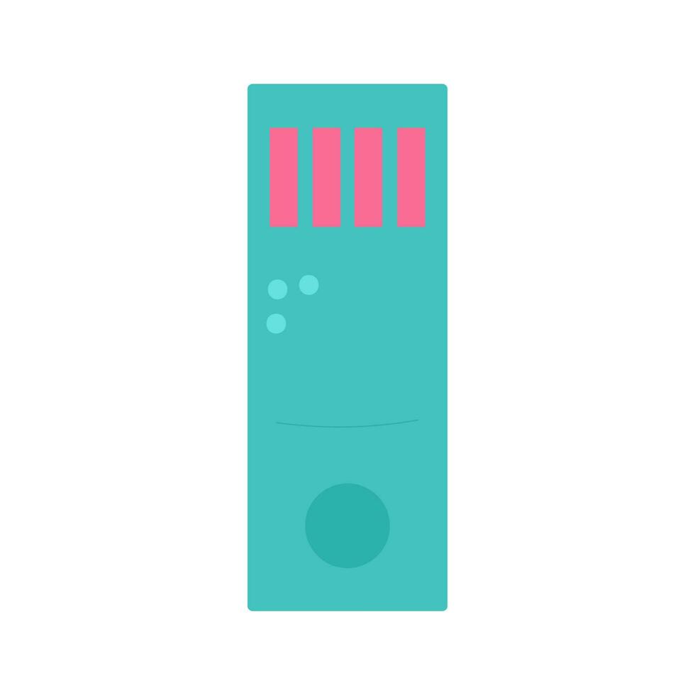 flash drive for computer blue element icon vector