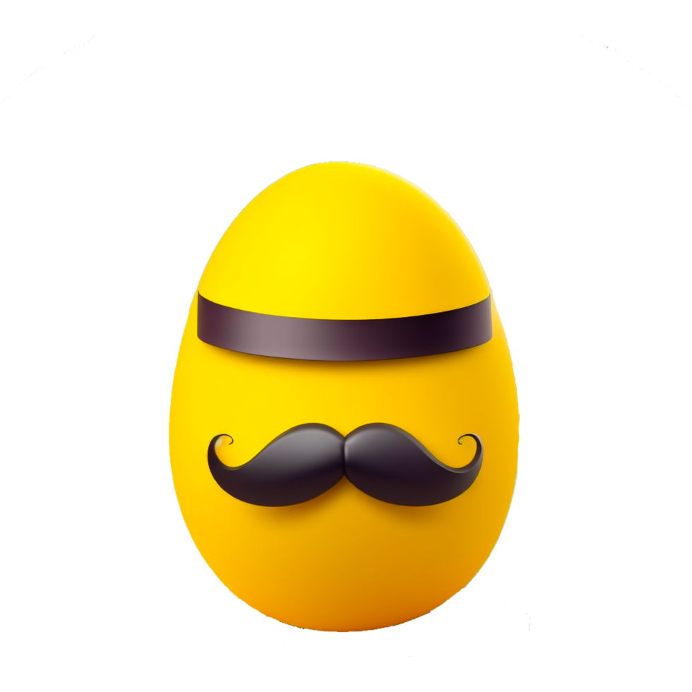 Retro Easter Egg Emoji Illustration png
