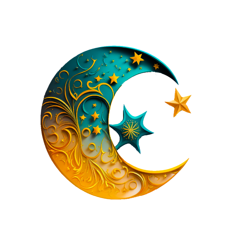Eid Mubarak moon png
