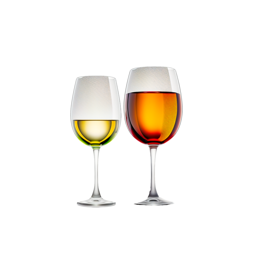 wine glasses png ai generative