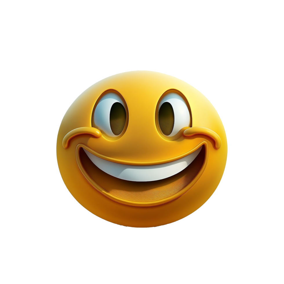 glimlach emoji PNG generatief ai