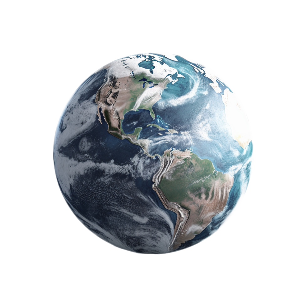 Rendering Earth png generative ai