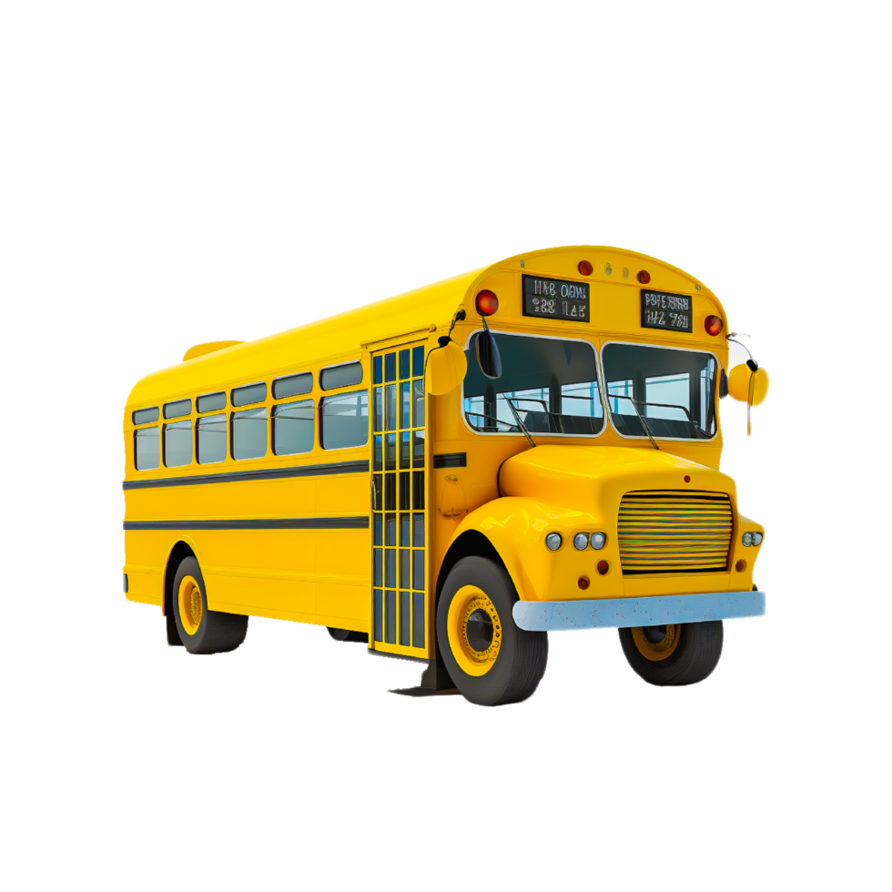 School bus png generative ai