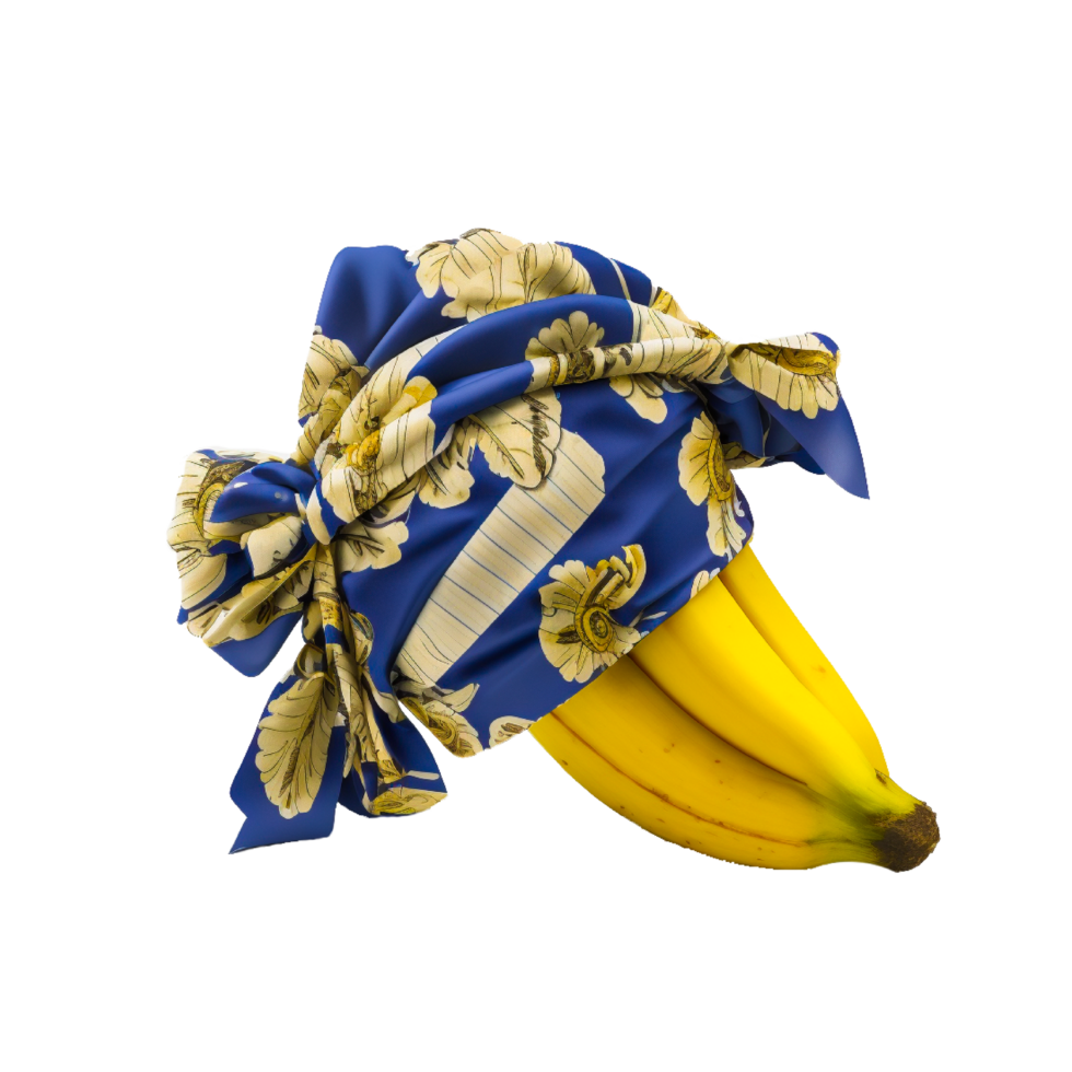 Banana fruit cover with cloths png