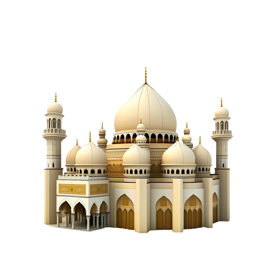 Muslim mosque png generative ai
