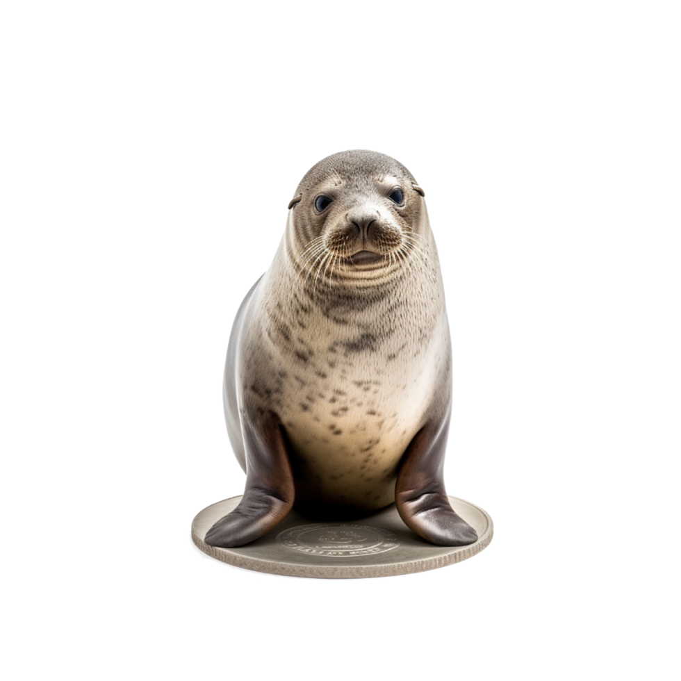 cinzento foca estoque generativo ai png