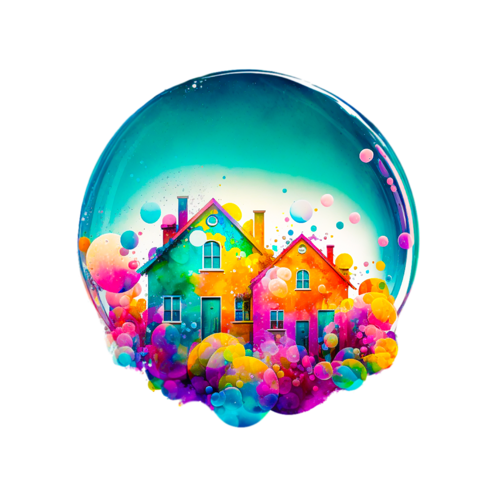 cartoon colorful house png