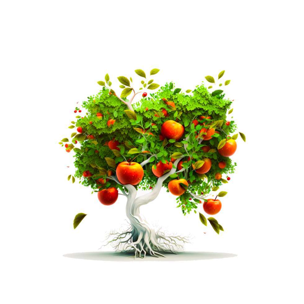 apple tree png generative ai