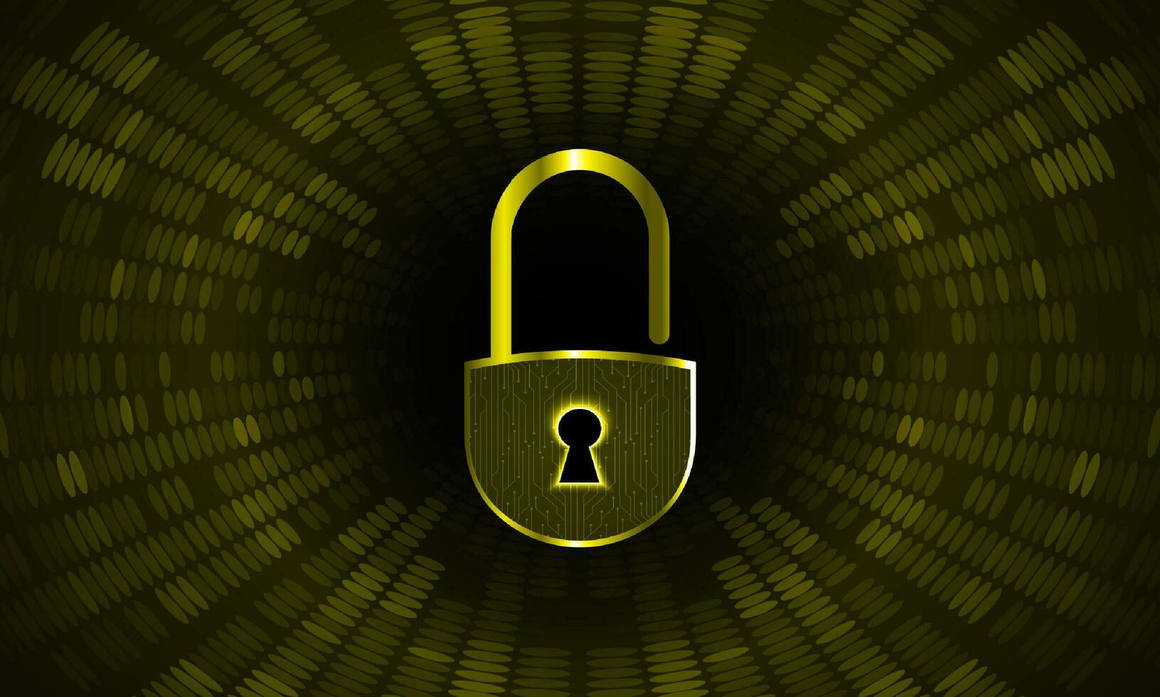 Modern Cybersecurity Technology Background with padlock vector