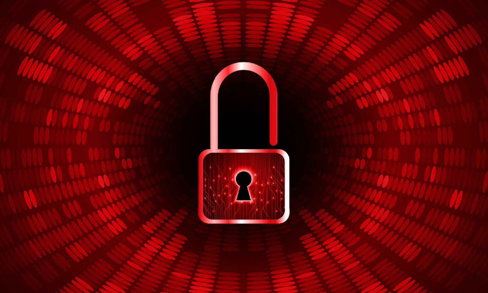 Modern Cybersecurity Technology Background with padlock vector