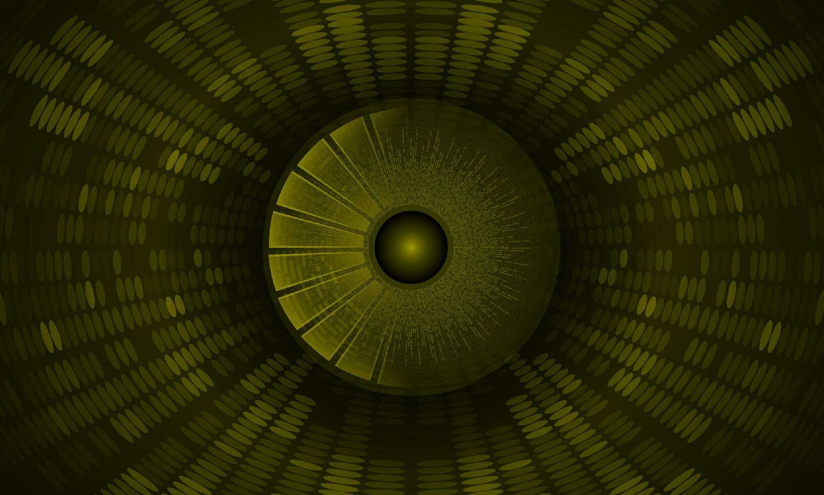 Modern Holographic Eye on Technology Background vector