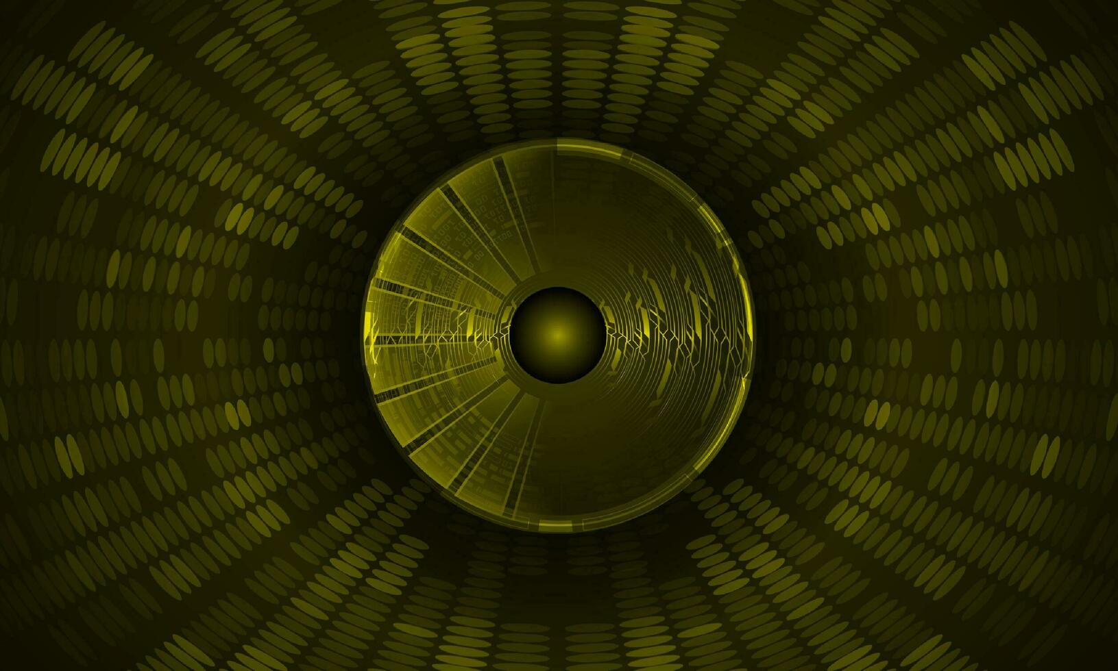 Modern Holographic Eye on Technology Background vector
