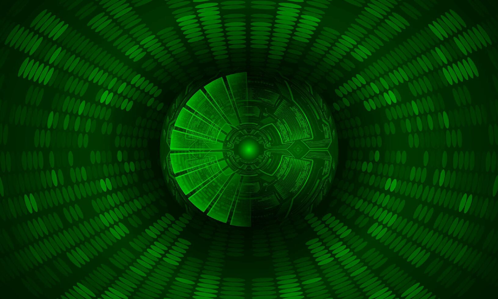 Modern Holographic Eye on Technology Background vector