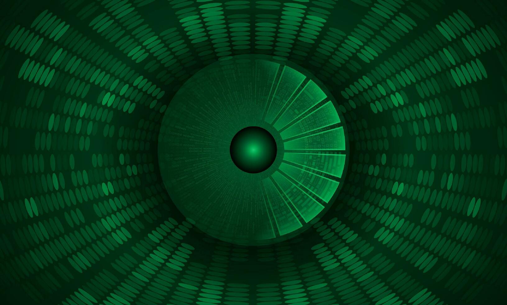 Modern Holographic Eye on Technology Background vector