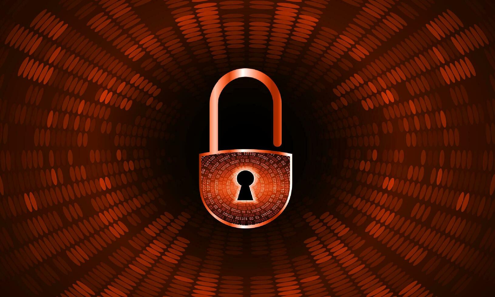 Modern Cybersecurity Technology Background with padlock vector