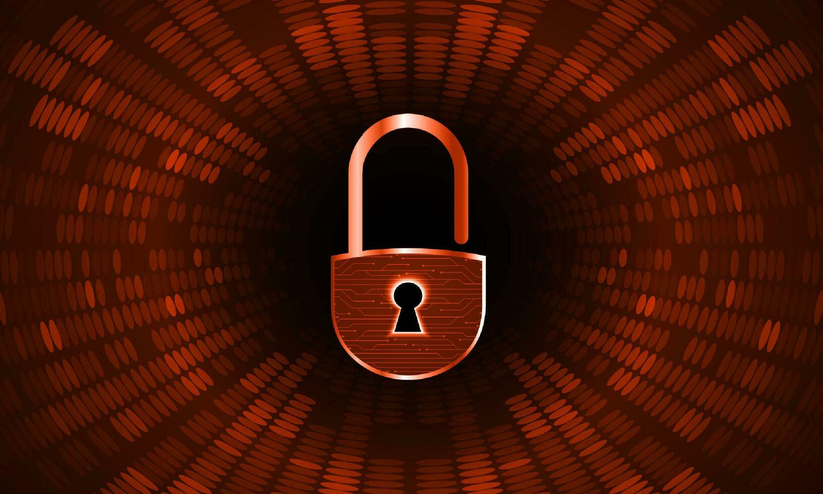Modern Cybersecurity Technology Background with padlock vector