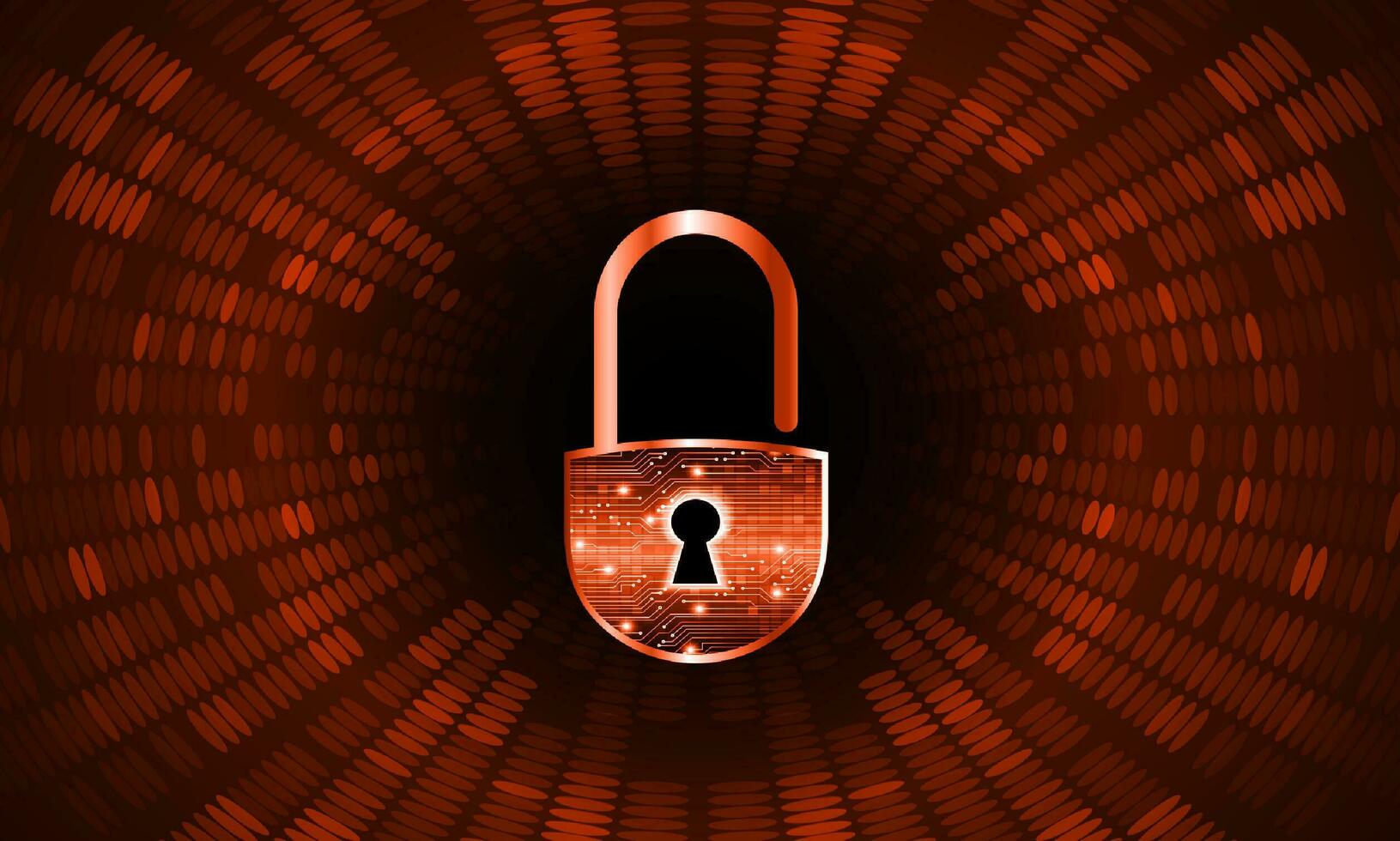 Modern Cybersecurity Technology Background with padlock vector