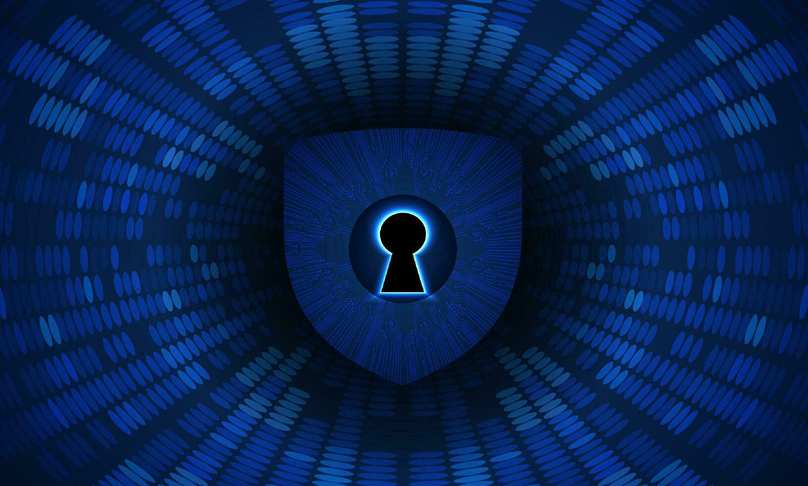 Modern Cybersecurity Technology Background with shield vector