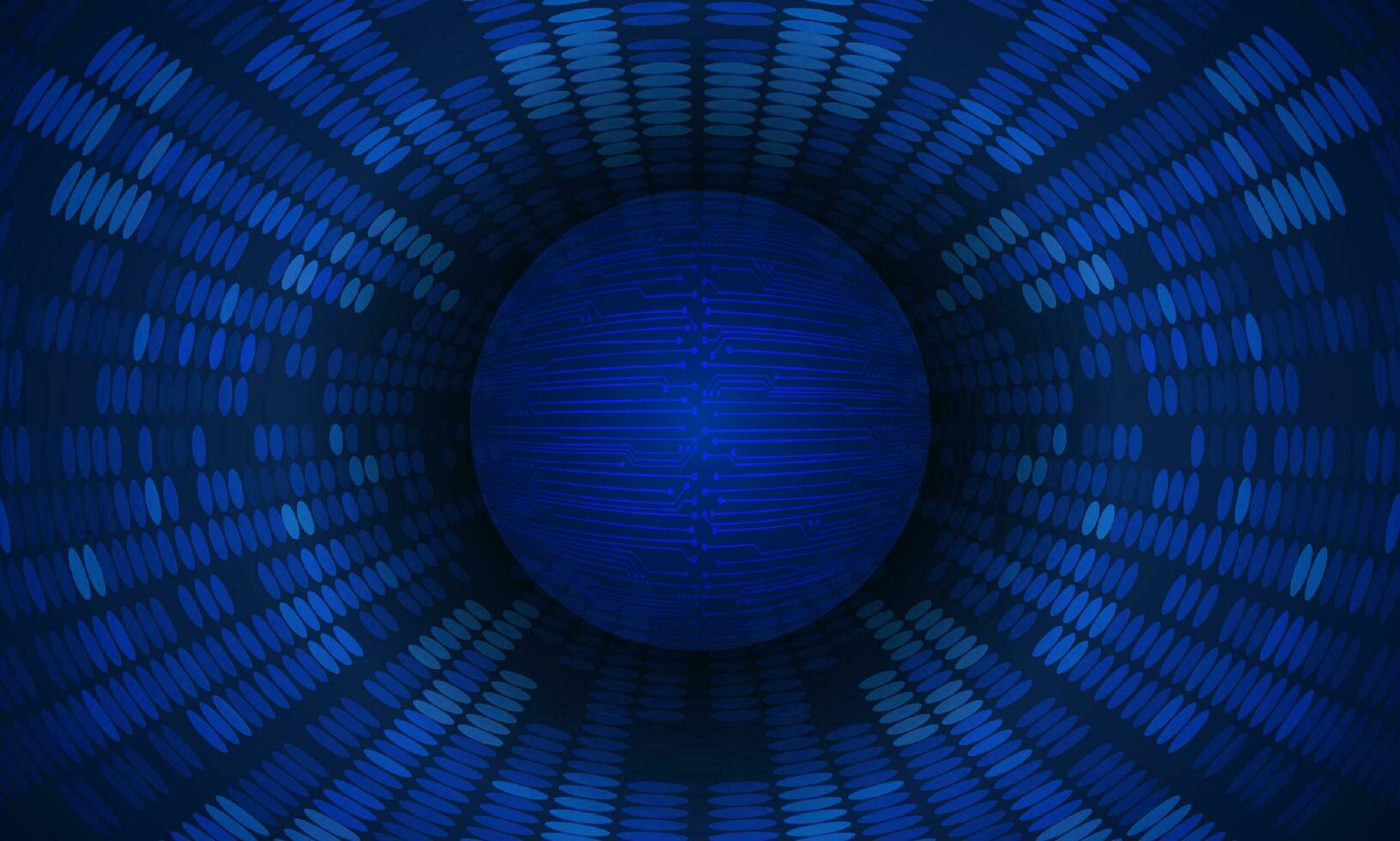 Modern Cybersecurity Technology Background with Blue Globe vector