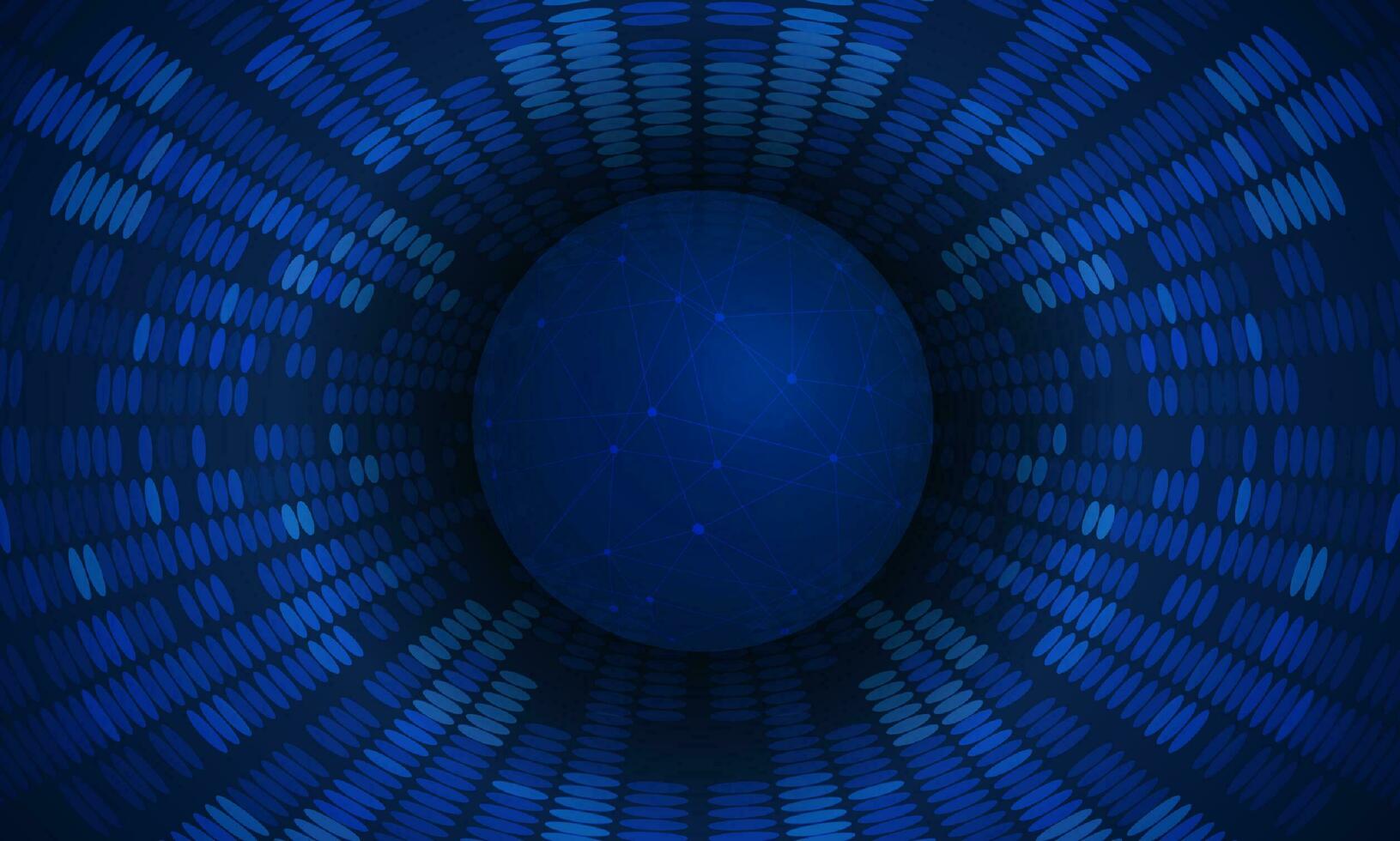 Modern Cybersecurity Technology Background with Blue Globe vector