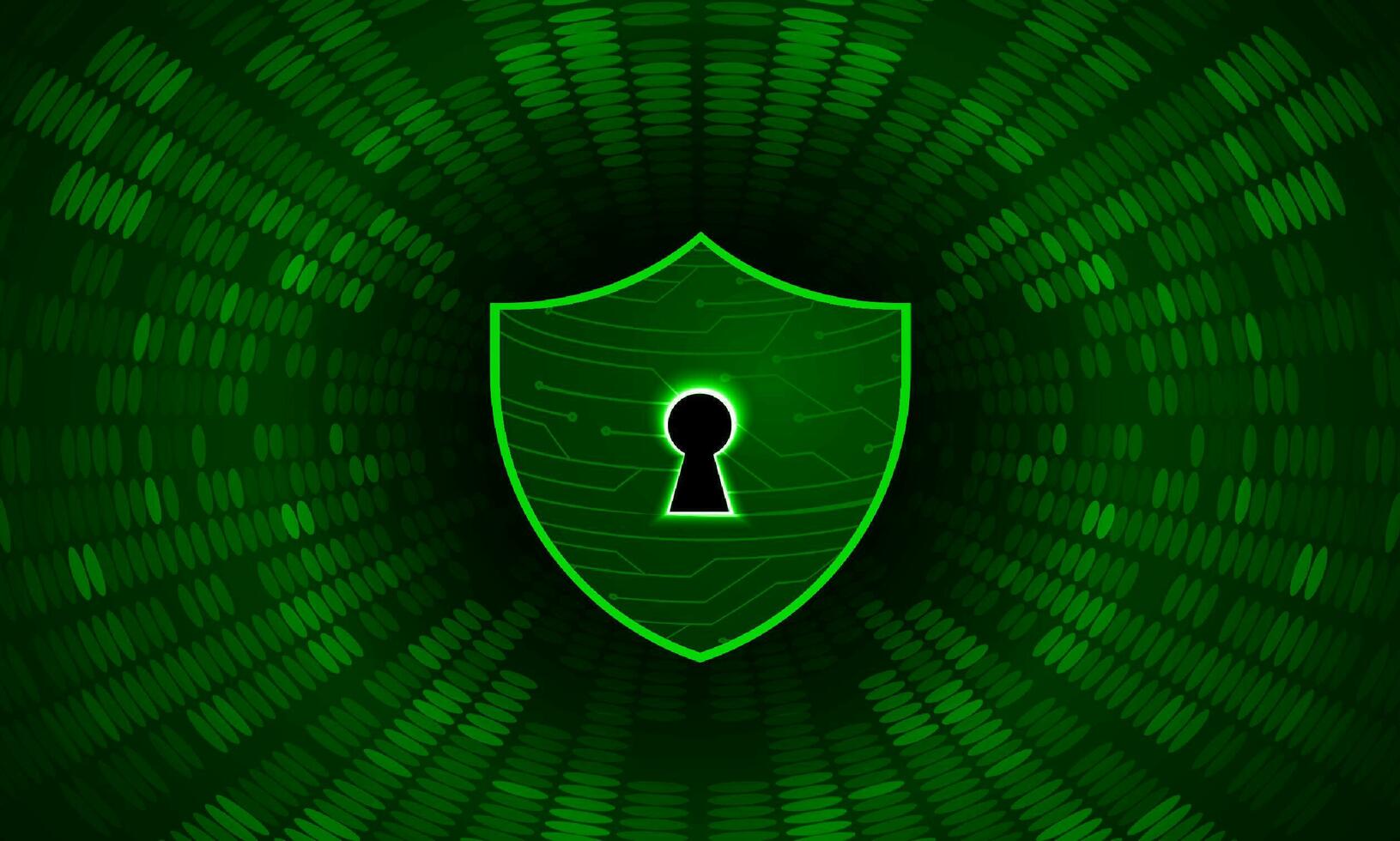 Modern Cybersecurity Technology Background with shield vector