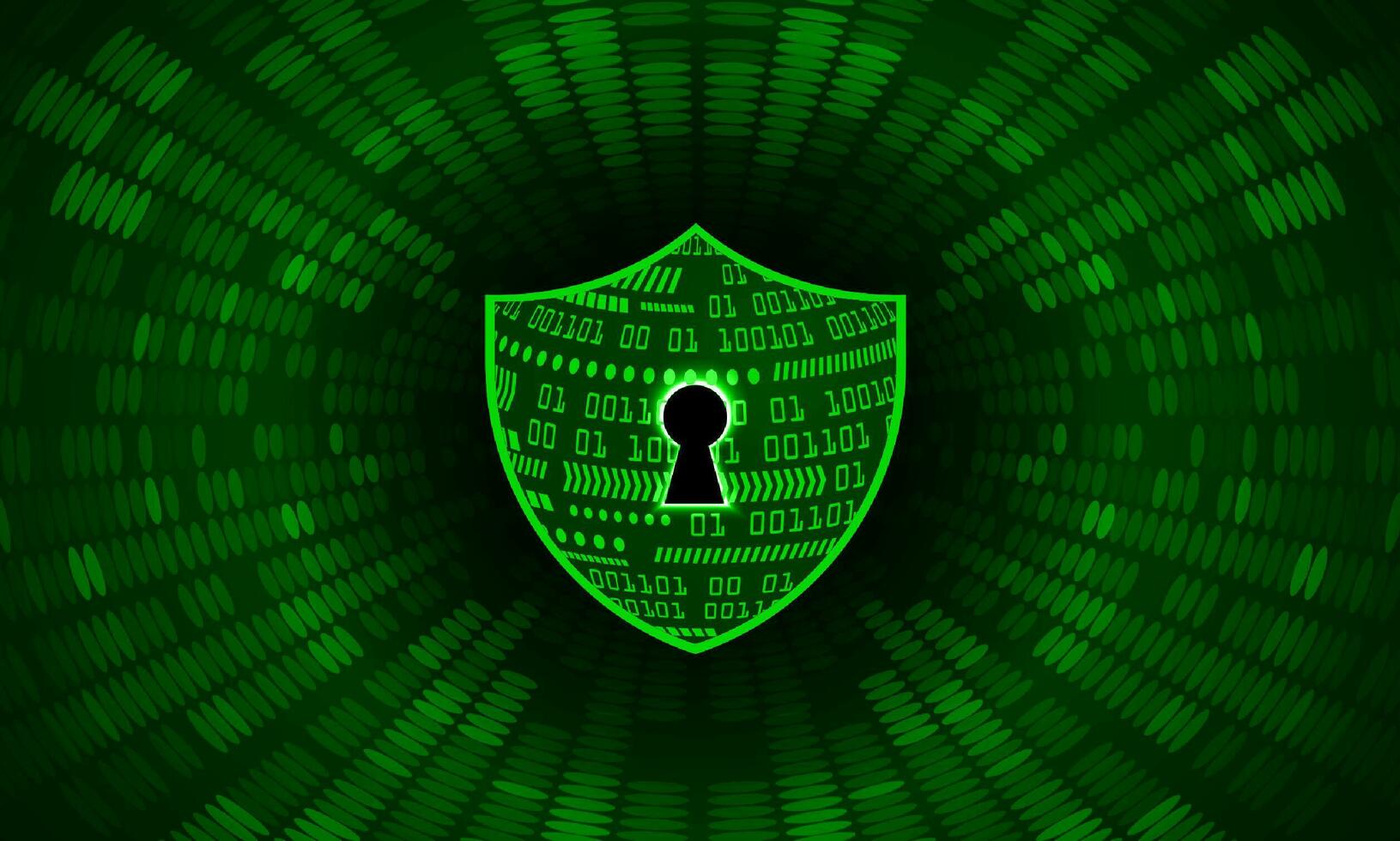 Modern Cybersecurity Technology Background with shield vector