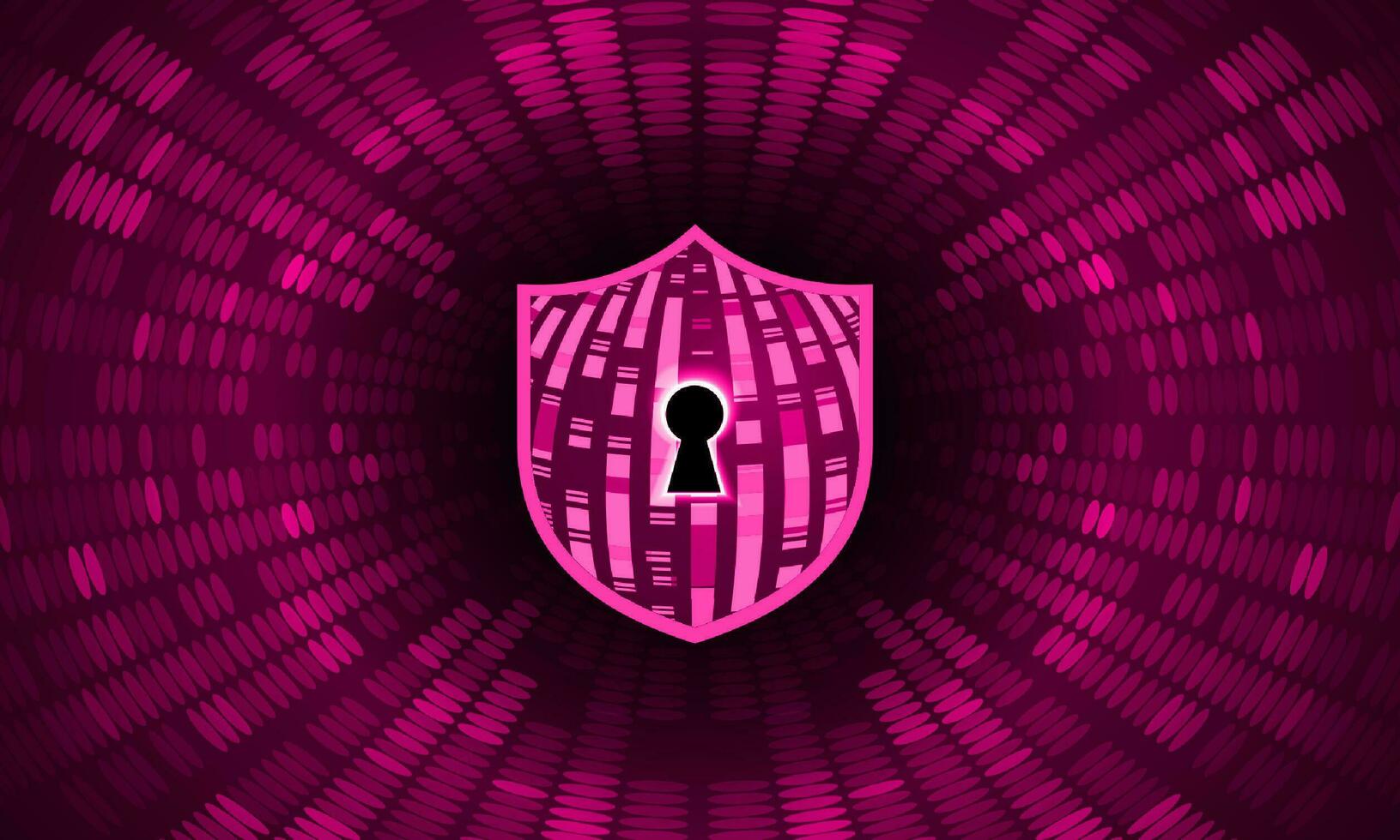 Modern Cybersecurity Technology Background with shield vector