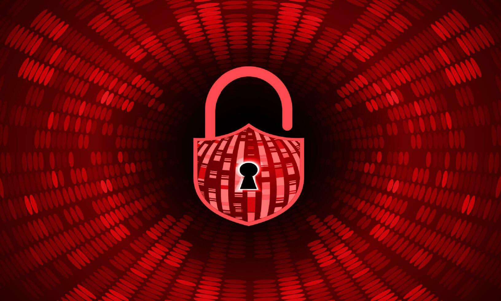 Modern Cybersecurity Technology Background with padlock vector