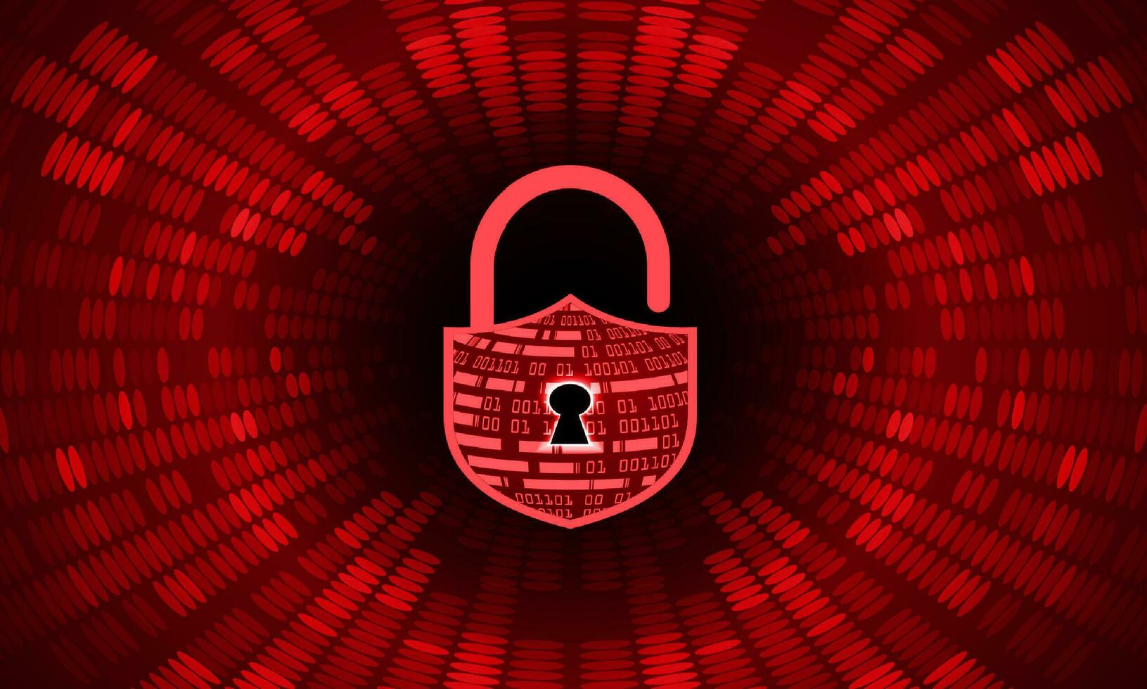 Modern Cybersecurity Technology Background with padlock vector