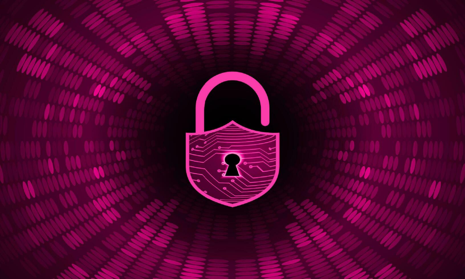 Modern Cybersecurity Technology Background with padlock vector