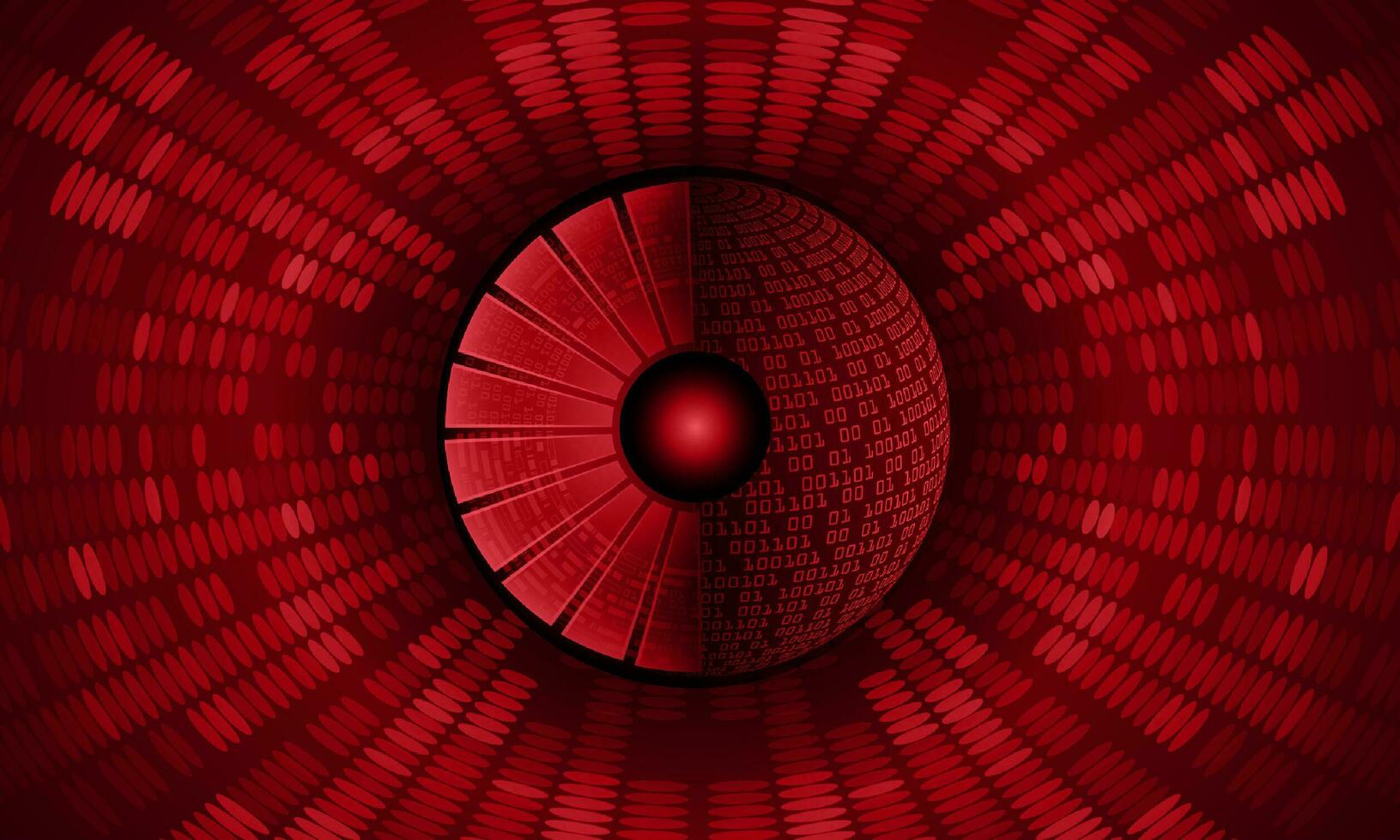 Modern Cybersecurity Technology Background with eye vector