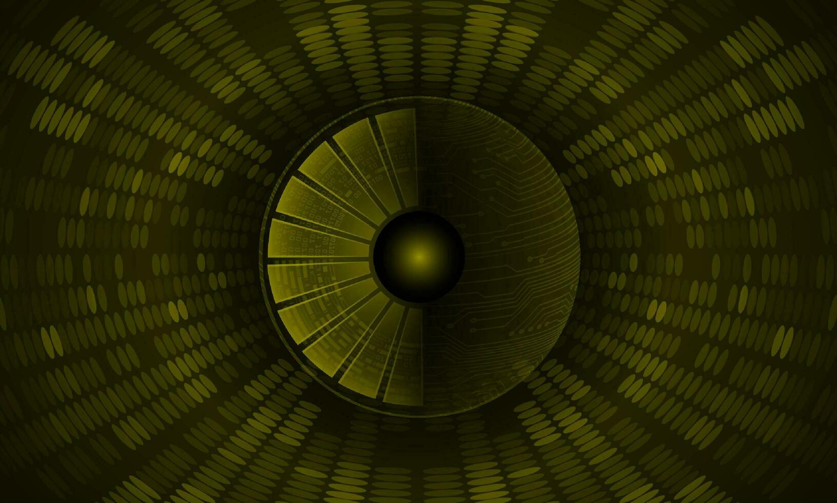 Modern Cybersecurity Technology Background with eye vector