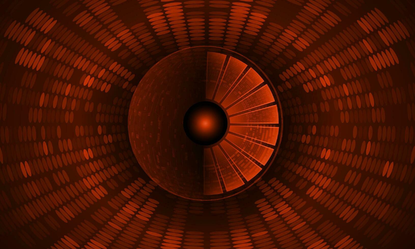 Modern Cybersecurity Technology Background with eye vector