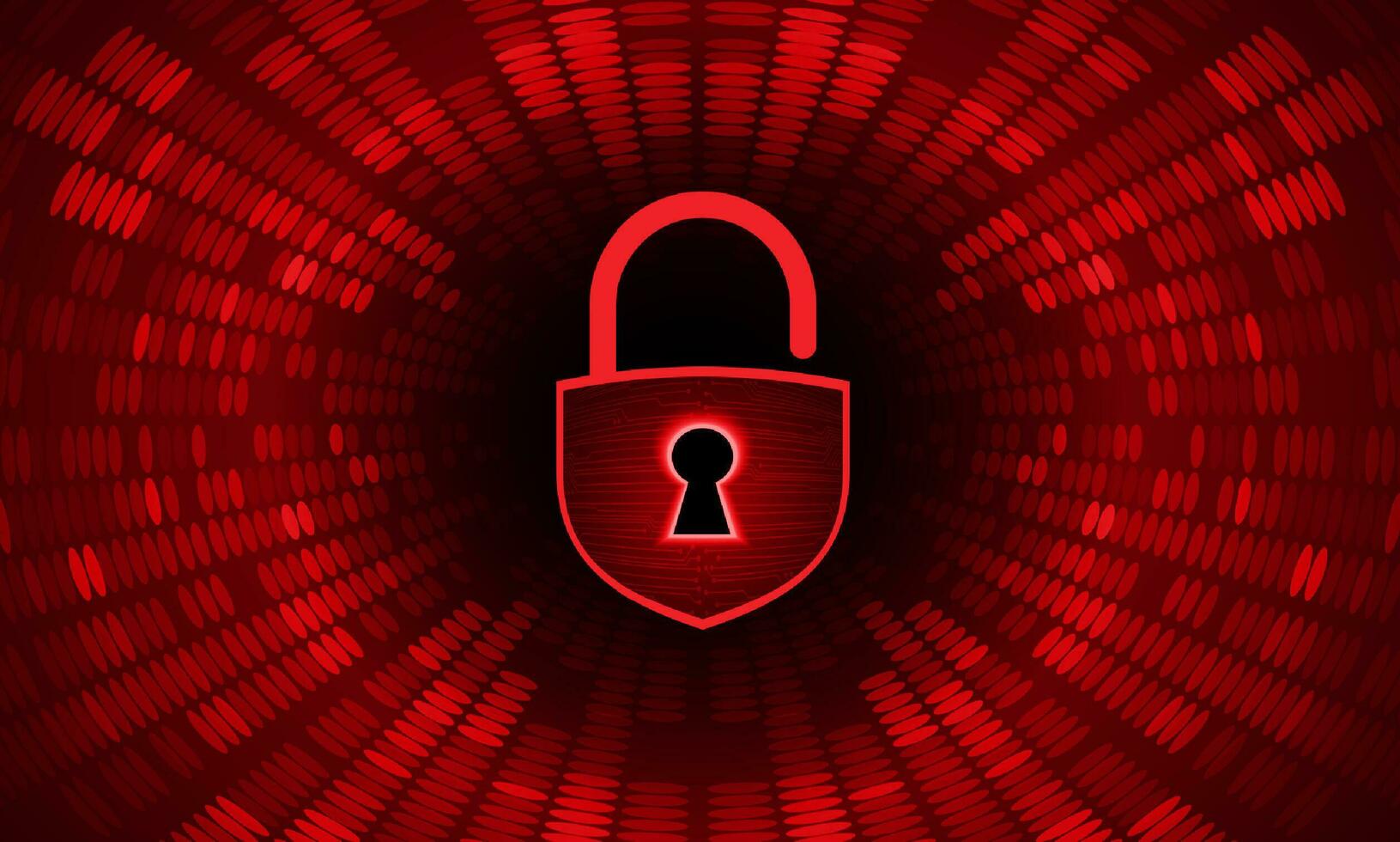 Modern Cybersecurity Technology Background with padlock vector