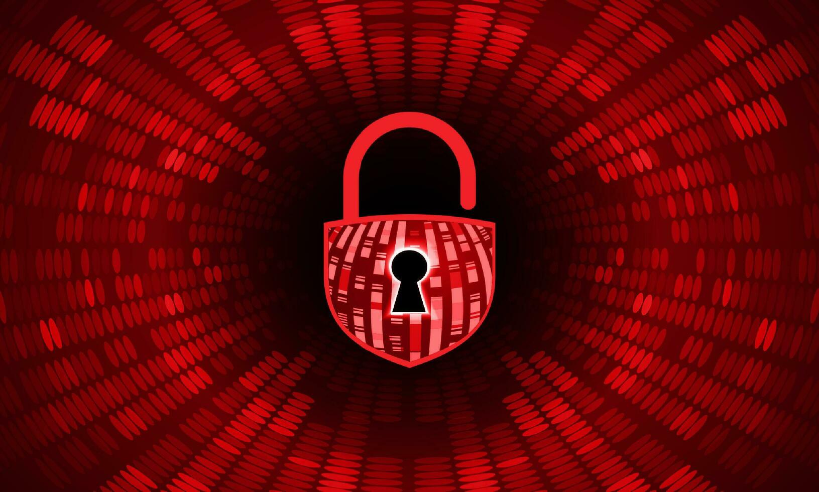 Modern Cybersecurity Technology Background with padlock vector