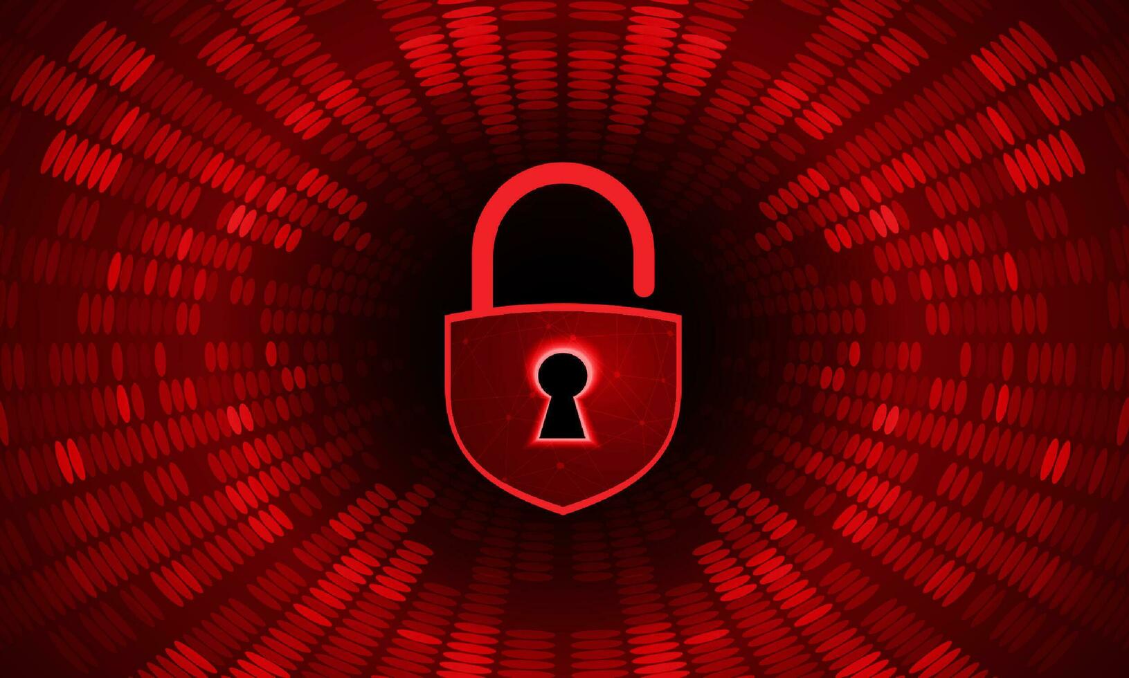 Modern Cybersecurity Technology Background with padlock vector