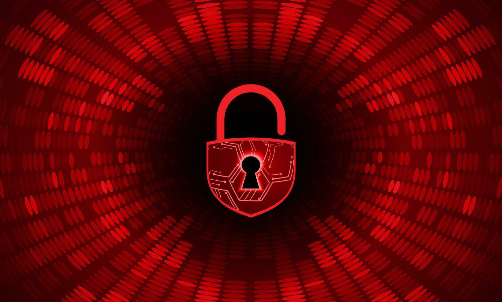 Modern Cybersecurity Technology Background with padlock vector