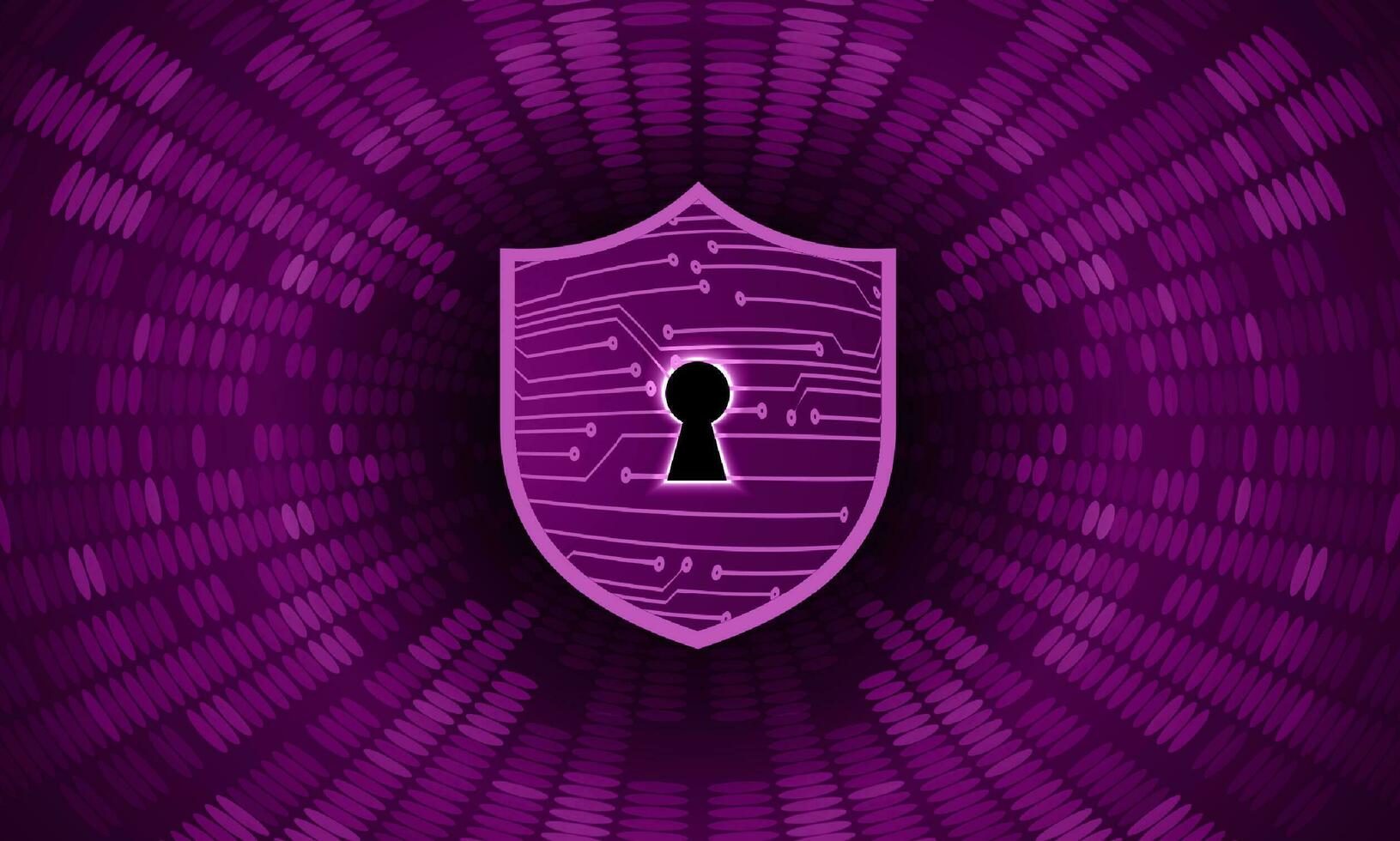 Modern Cybersecurity Technology Background with shield vector